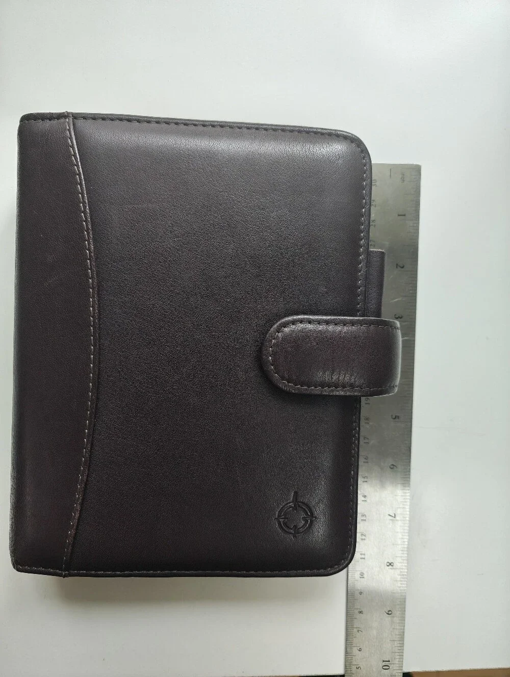 Franklin covey Leather Organizer Planner with Snap Closure - Dark Cherry 🍒